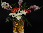 Luminous flower arrangement