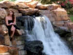 Waterfall Cowgirl