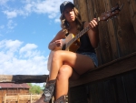 Guitar Picking Cowgirl