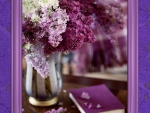 Lilac in frame