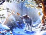 Wolf And Squirrel