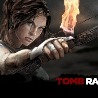 Lara with a bow