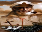 The captain and the sea tobacco boat