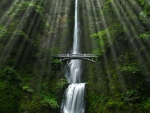 Waterfall and Bridge