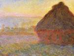 Haystacks, (sunset) by Monet