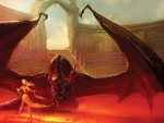 daenerys and her dragon