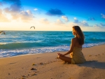 Meditation on Beach