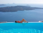 Bikini Model on a Pool