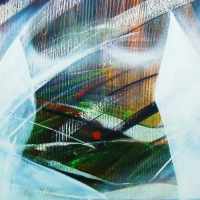 A painting at an exhibition