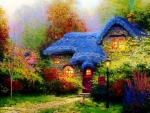 COTTAGE at EVENING