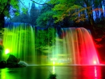 Rainbow waterfalls