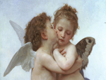 Cupid and Psyche as Children by Bouguereau