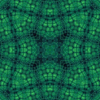 Green and Blue Fractal Pattern