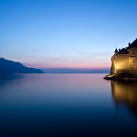 Castle at Lake Mountains