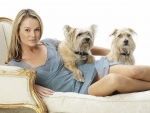 Amanda and her pet terriers