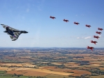 Red Arrows and Vulcan