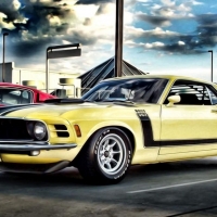 a classic 302 boss mustang hdr