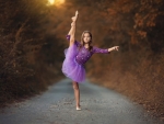 Purple ballerina