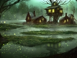 Houses in the swamp