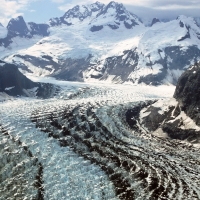 fantastic aerial view of glacier bay np alaska