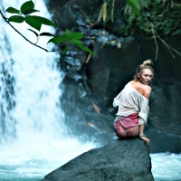 Candice Swanepoel ~ Jungle Wateerfall