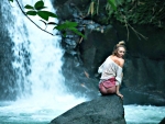 Candice Swanepoel ~ Jungle Wateerfall
