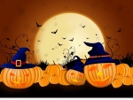 Jack O' Lanterns in the Moonlight