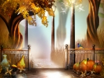 Mystical Autumn Path