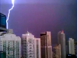 lightning in the city
