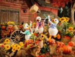 Huey, Dewey, and Louie Autumn~Halloween