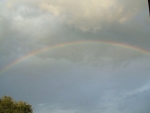 rainbow after storm