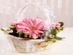 *basket with flowers*