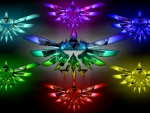 Royal Triforce colors, blurry shadows