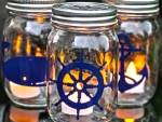 Nautical Mason Jar Lanterns