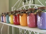 Mason jars used for candles
