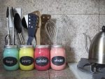 Mason Jar organize kitchen