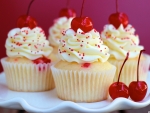 Beautiful Cherry Cupcakes