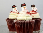 Snowmen Cupcakes