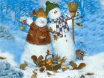 Two Lovable Snowmen