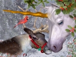Xmas Reindeer and a Unicorn