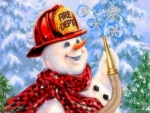 Snowman Firefighter