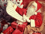Santa reading