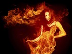 fire woman
