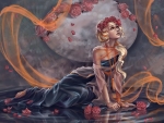 Fantasy Girl with Roses