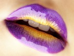 Purple & Gold Lips