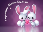 Cute Rabbits Valentine