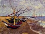 Fishing boats on the beach at Saintes Maries de la Mer