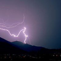 Lightening Over Tuscany