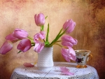 Pink tulips