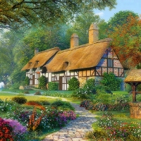 Lovely Cottage In Spring